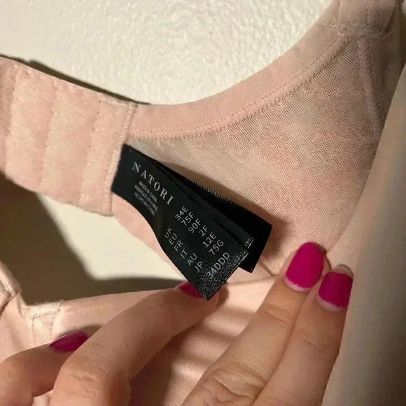 NWOT NATORI FULL FIT LACE BACK BRA 34DDD - Picture 3 of 4